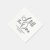 Stijlvol nog steeds de ene trouwgelofte vernieuwin servet (Hoek)