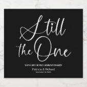 Stijlvol nog steeds de ene trouwgelofte vernieuwin sparkling wijnetiket (Enkel label)