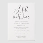 Stijlvol nog steeds de ene trouwgelofte vernieuwin vellum uitnodigingen (Voorkant)