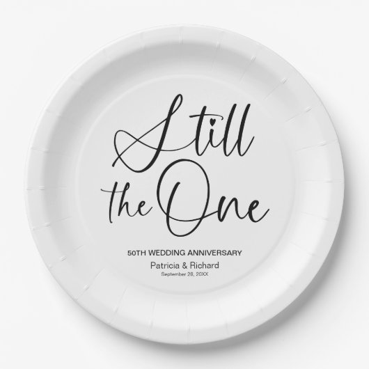 Stijlvol Nog steeds de ware Huwelijksgeloften Vern Papieren Bordje (Voorkant)