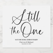 Stijlvol Nog steeds de ware Huwelijksgeloften Vern Sparkling Wijnetiket (Enkel label)