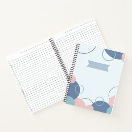 Stijlvol notitieboek met kleurrijk cirkelontwerp