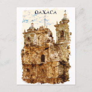 Stijlvol Oaxaca Mexico Templo de Santo Domingo Briefkaart