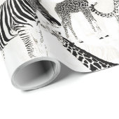 Stijlvol Oerwoud-dierenpatroon Cadeaupapier (Rol Hoek)