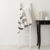 Stijlvol Oerwoud-dierenpatroon Sherpa Deken (In situ)