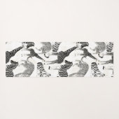 Stijlvol Oerwoud-dierenpatroon Yogamat (Achterkant (horizontaal))