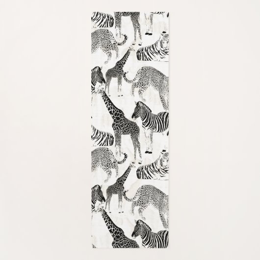 Stijlvol Oerwoud-dierenpatroon Yogamat (Voorkant)