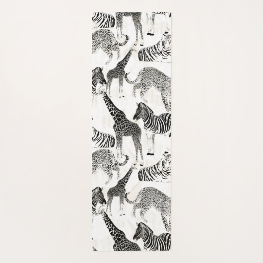 Stijlvol Oerwoud-dierenpatroon Yogamat (Achterkant)