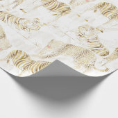 Stijlvol Oerwoud Wilde Dieren Patroon Cadeaupapier (Hoek)