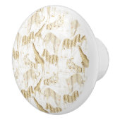 Stijlvol Oerwoud Wilde Dieren Patroon Keramische Knop (Rechts)