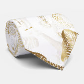 Stijlvol Oerwoud Wilde Dieren Patroon Stropdas (Opgerold)