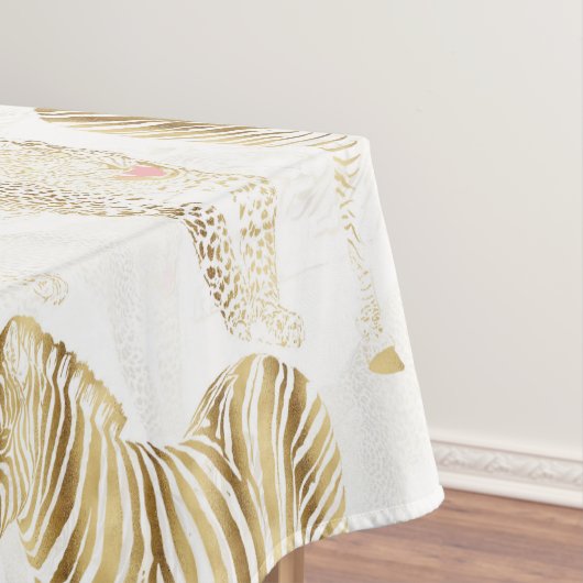 Stijlvol Oerwoud Wilde Dieren Patroon Tafelkleed (Voorbeeld)