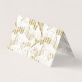 Stijlvol Oerwoud Wilde Dieren Patroon Visitekaartje (Achterkant)