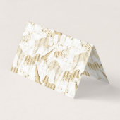 Stijlvol Oerwoud Wilde Dieren Patroon Visitekaartje (Voorkant)