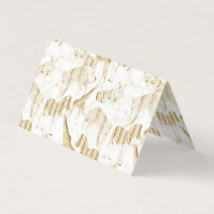 Stijlvol Oerwoud Wilde Dieren Patroon Visitekaartje