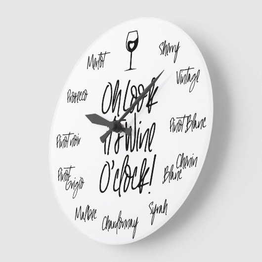 Stijlvol Oh kijk, het is Wine O'Clock | Namen wijn Grote Klok (Hoek)