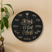 Stijlvol Oh kijk, het is Wine O'Clock | Namen wijn Grote Klok