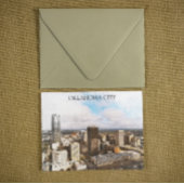 Stijlvol Oklahoma City Cityscape Panorama Uitzicht Briefkaart