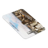 Stijlvol Oklahoma City Cityscape Panorama Uitzicht Magneet (Rechterzijde)