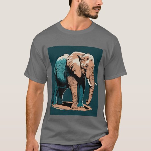 Stijlvol olifant t-shirt (Voorkant)