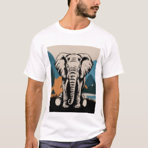 Stijlvol olifant t-shirt