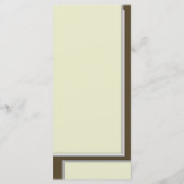 Stijlvol Olive Martini Verjaardagsdiner Menu (Achterkant)