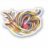 Stijlvol OM-symboolpatroon Sticker (Voorkant)