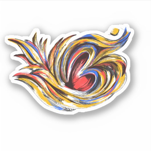 Stijlvol OM-symboolpatroon Sticker (Voorkant)