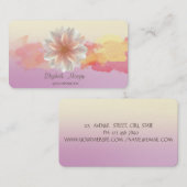 Stijlvol Ombre, Waterverf Slag Lotus Lotus Visitekaartje (Voorkant / Achterkant)