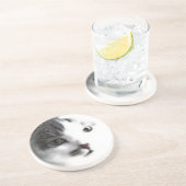 Stijlvol Onderzetter met kat-gezicht bij close-up  (Zijkant)