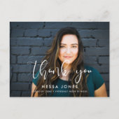 Stijlvol ontwerp Foto afstuderen Hartelijk dank Briefkaart (Voorkant)