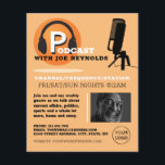 Stijlvol ontwerp, poocaster, podcast Adverteren Flyer<br><div class="desc">Stijlvol ontwerp,  podcaster,  podcast Adverteren brochure door de winkel van het Visitekaartje.</div>