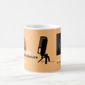 Stijlvol ontwerp, poocaster, podcast Adverteren Koffiemok (Center)