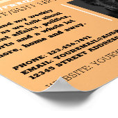 Stijlvol ontwerp, poocaster, podcast Adverteren Poster (Hoek)