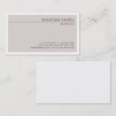 Stijlvol ontwerp Professioneel Slank Chic Plain Lu Visitekaartje (Voorkant / Achterkant)