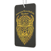 Stijlvol ontwerp van een gouden bizon Buffalo Head Luchtverfrisser (Links)