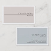 Stijlvol ontwerp voor kleuren met minimalistische  visitekaartje (Voorkant / Achterkant)
