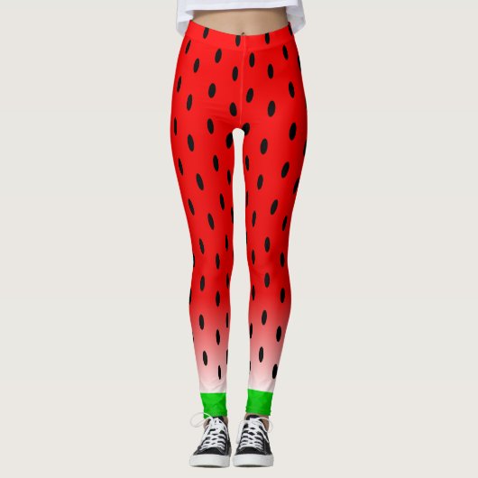 Stijlvol ontwerp voor watermeloenen leggings (Voorkant)