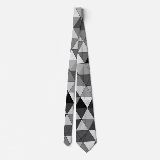 Stijlvol ontwerp voor zwarte, grijze en witte drie stropdas (Achterkant)