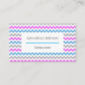 Stijlvol Oogtoneel met Chevron Pattern Visitekaartje (Voorkant)