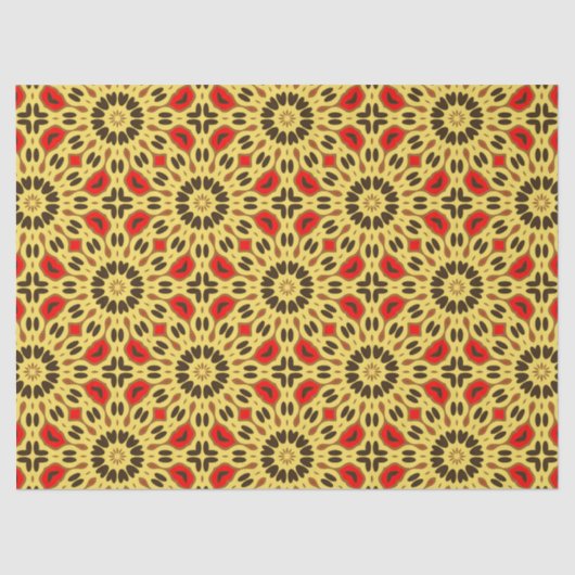 Stijlvol oosterend kleurrijk mozaïekpatroon tissuepapier (Voorkant)