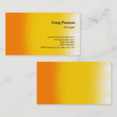 Stijlvol Oranje geel Visitekaartje (Voorkant / Achterkant)