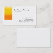 Stijlvol Oranje gelaagd Visitekaartje (Voorkant / Achterkant)