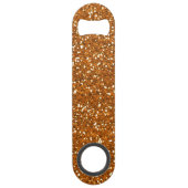 Stijlvol Oranje glitter Speed Flessenopener (Voorkant)