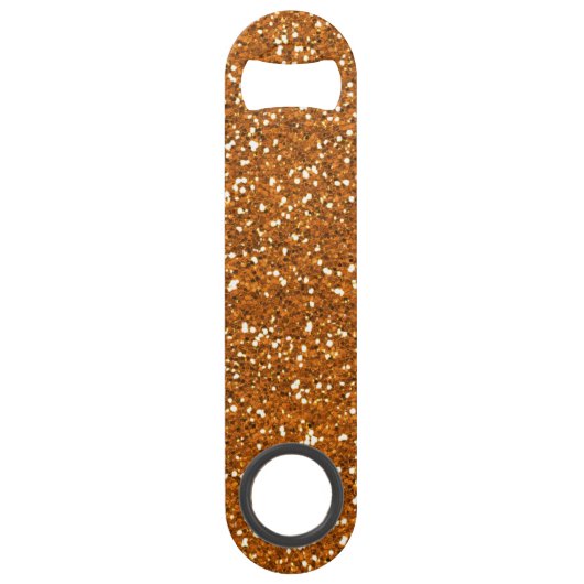 Stijlvol Oranje glitter Speed Flessenopener (Voorkant)