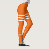 Stijlvol oranje werkstuk leggings (Rechts)