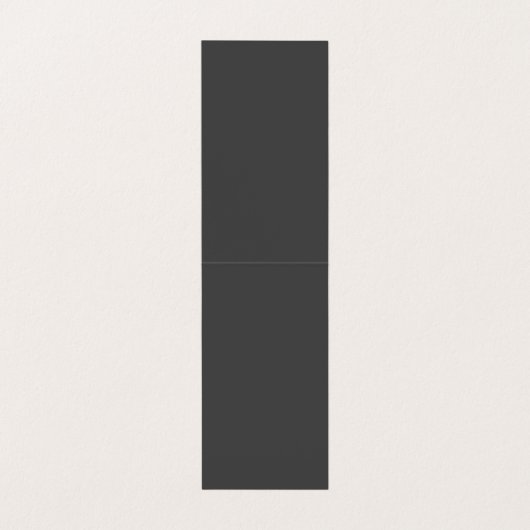 Stijlvol Oranje zwart monogram Visitekaartje (Binnenkant ongevouwen)