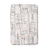 Stijlvol Oranje zwart patroon Badmat (Voorkant Verticaal)