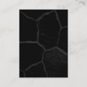 Stijlvol Oranje zwart stoon Visitekaartje (Achterkant)