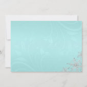 Stijlvol Ornamenten kerstfeest Uitnodigen Kaart (Achterkant)